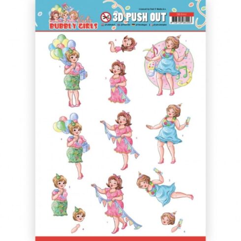 Yvonne Creations 3D-arkki – Bubbly Girls Party Time