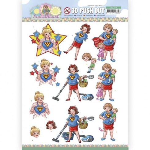 Yvonne Creations 3D-arkki – Sweetheart Super Woman