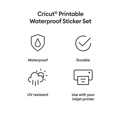 Cricut Printable Waterproof Sticker Set