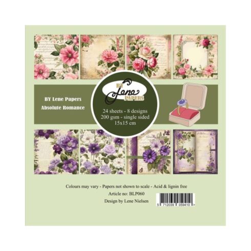 By Lene Papers Absolute Romance paperilajitelma 15 x 15 cm