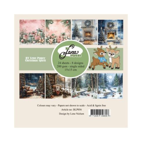 By Lene Papers – Christmas Spirit paperilajitelma 15 x 15 cm