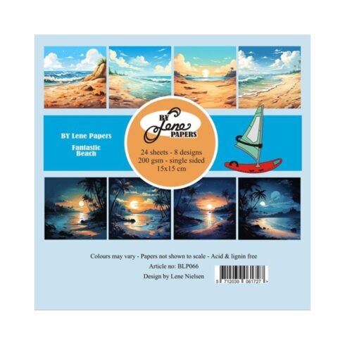By Lene Papers Fantastic Beach paperilajitelma 15 x 15 cm