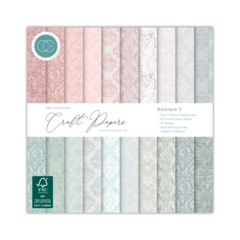 Craft Consortium – Baroque 2 paperilehtiö 15 x 15 cm