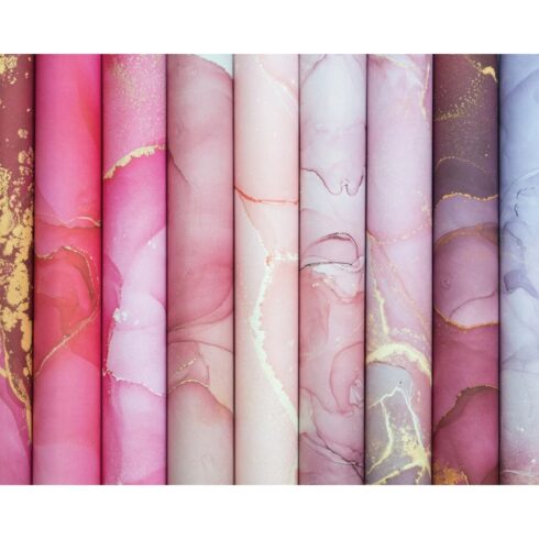 Craft Consortium Ink Drops Rose 2 paperilehtio 2