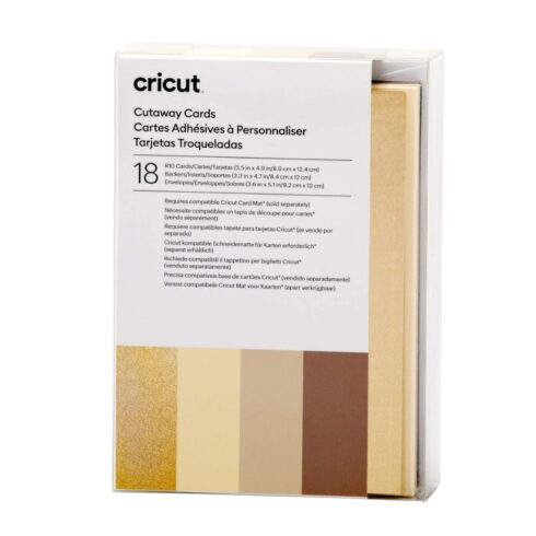 Korttipohjalajitelma R10 - Cricut Cutaway Cards Neutrals Sampler (18 kpl)