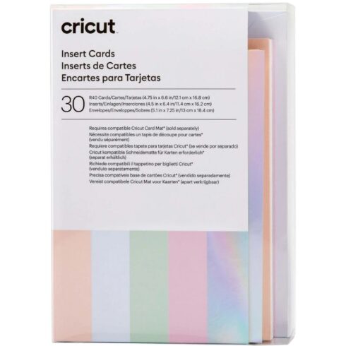 Korttipohjalajitelma R40 - Cricut Insert Cards Princess Sampler (30 kpl)