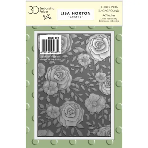 Lisa Horton 3D kohokuviointikansio – FLORIBUNDA