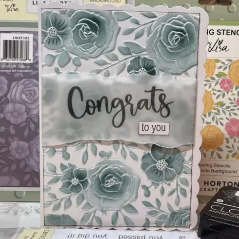 Lisa Horton Crafts 3D kohokuviointikansio – FLORIBUNDA