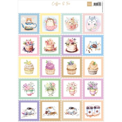 Marianne Design – Stamps Coffee & Tea korttikuvat (20 kpl)