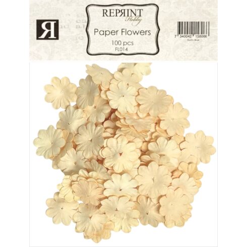 Reprint – Mini Paper Flowers Creme Paperikukat (100kpl)