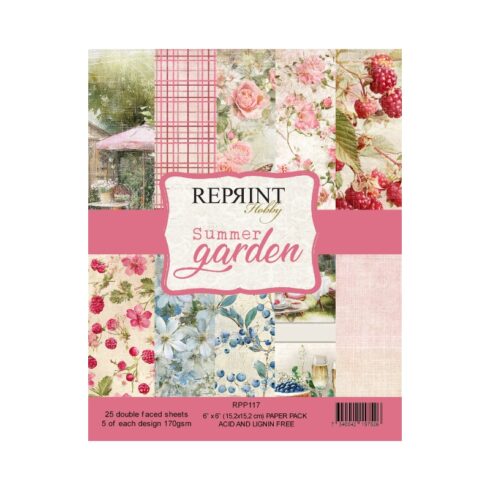 Reprint Summer Garden paperilajitelma 15 x 15 cm