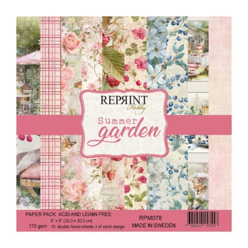 Reprint – Summer Garden paperilajitelma 20 x 20 cm