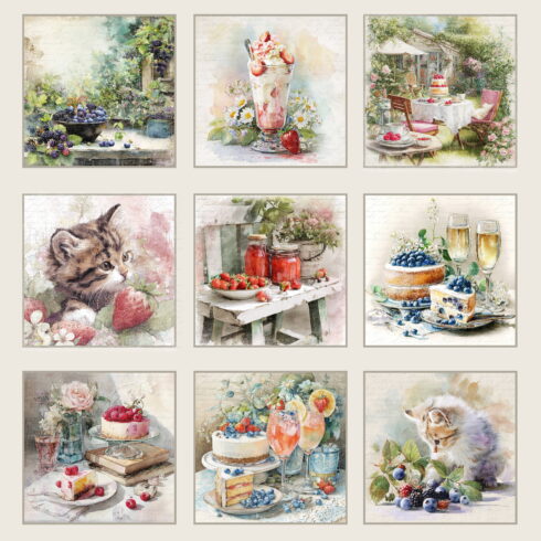 Reprint Summer Garden paperilajitelma9