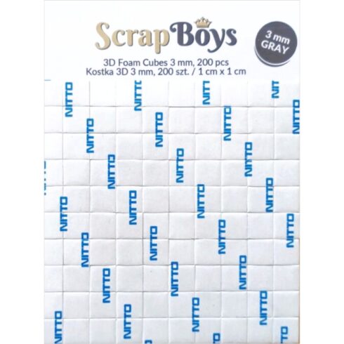 ScrapBoys 3D Foam Tarrapalat tumma 3,0 mm ISO