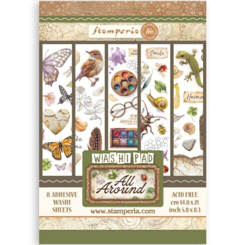 Stamperia – All Around Washi Pad (8 kpl) A5