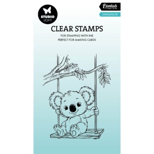Studio Light Coloring Clear Stamp Swinging By leimasin