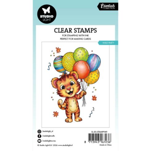 Studio Light Coloring Clear Stamp Wild Party leimasin 1
