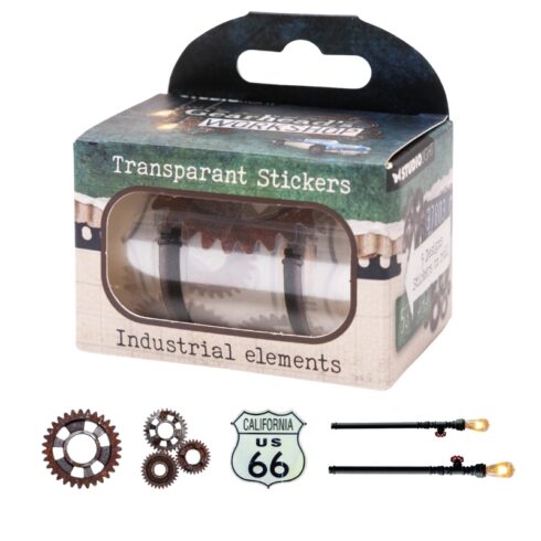 Studio Light – Gearhead’s Workshop Transparent Stickers läpinäkyvät tarrat