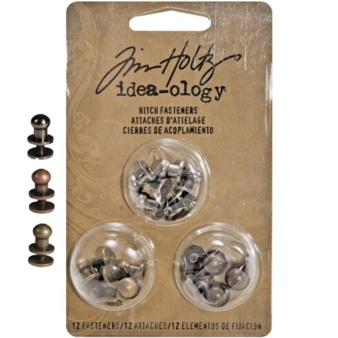 Tim Holtz Idea-Ology Hitch Fasteners Nuppiniitit (12 kpl)