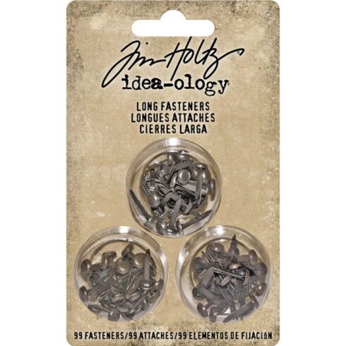 Tim Holtz Idea-Ology Long Fasteners Brads – Haaraniitit pitkät 4mm (99 kpl)