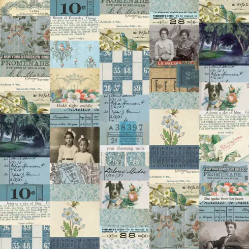Tim Holtz Idea ology Palette Collection Blue paperilajitelma1