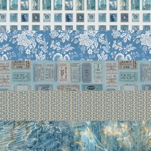 Tim Holtz Idea ology Palette Collection Blue paperilajitelma12