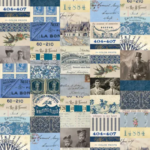 Tim Holtz Idea ology Palette Collection Indigo paperilajitelma1