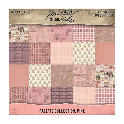 Tim Holtz Idea-ology – Palette Collection Pink paperilajitelma 20 x 20 cm