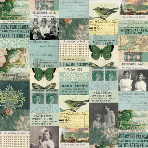 Tim Holtz Idea ology Palette Collection Teal paperilajitelma1