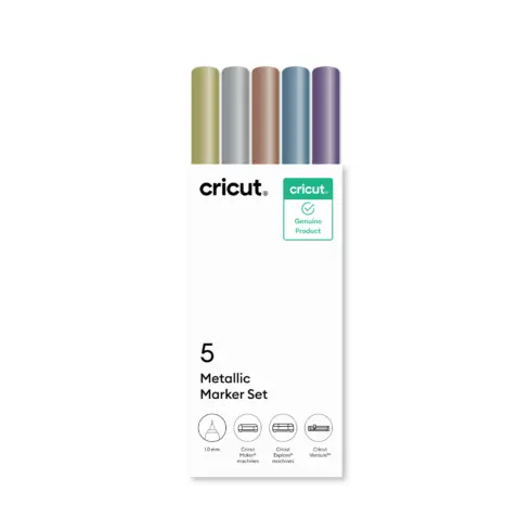 Cricut Metallic Markers - Cricut kynäsetti metallivärit 5 kpl