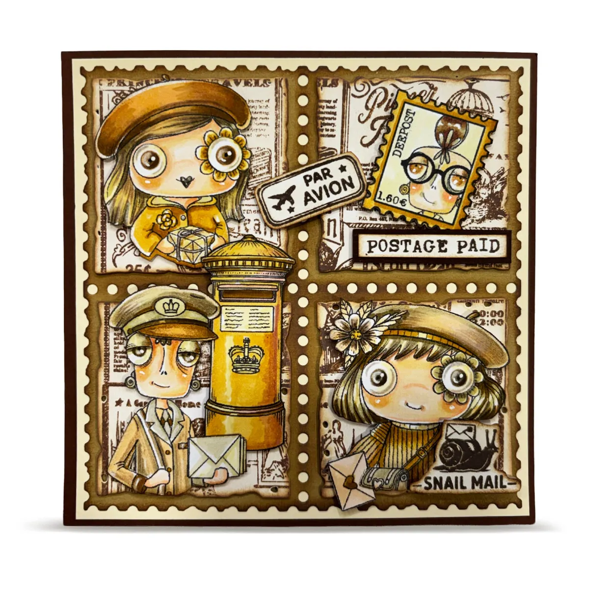 AALL & Create Stamp – Post & Ink Postal Bits leimaisinsetti A7 - Image 3