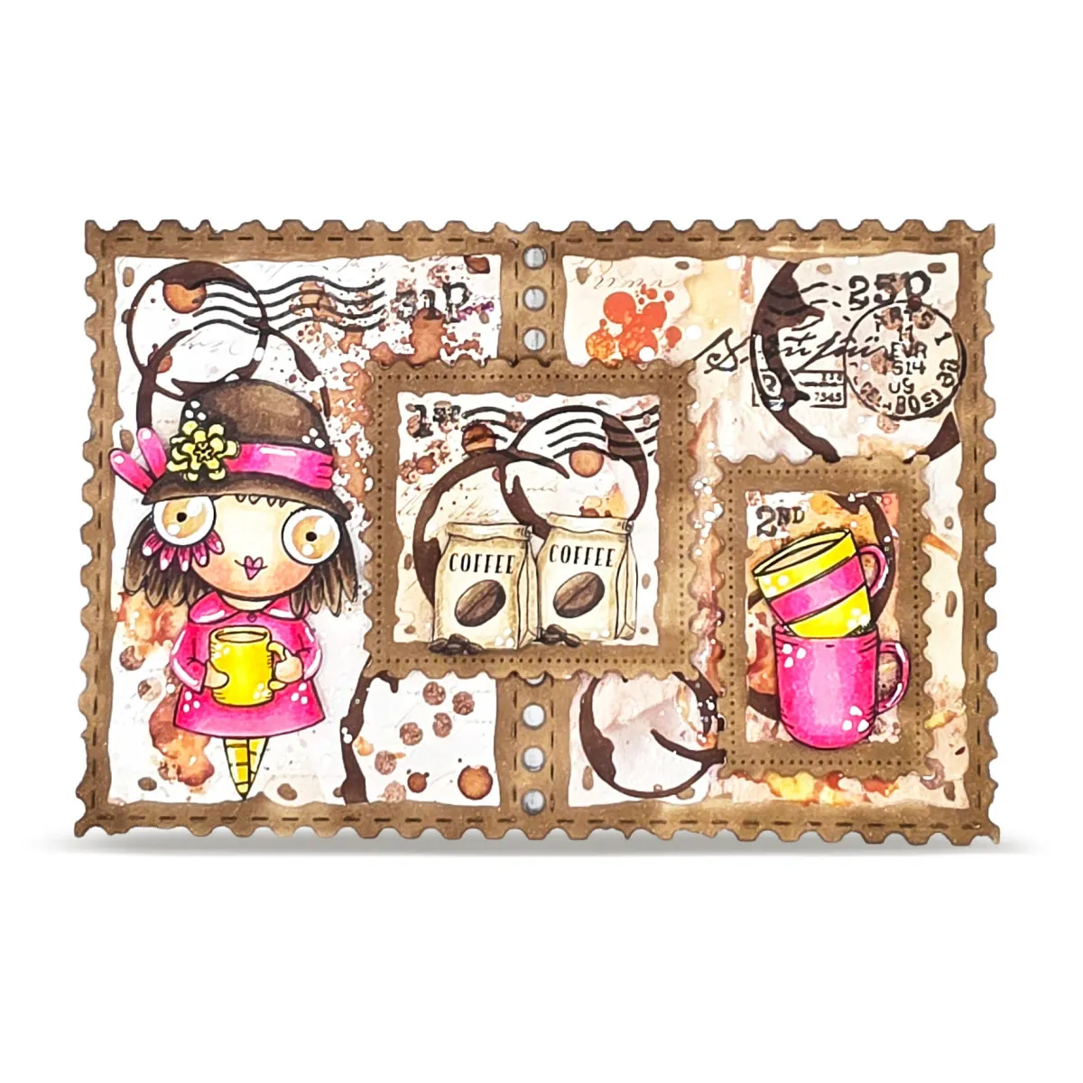 AALL & Create Stamp – Post & Ink Postal Bits leimaisinsetti A7 - Image 6