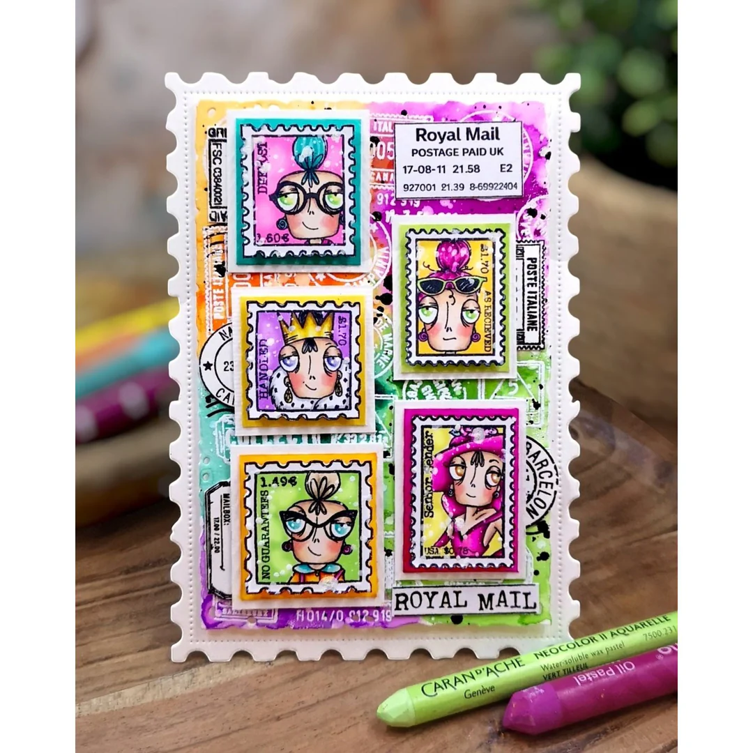 AALL & Create Stamp – Post & Ink Postal Bits leimaisinsetti A7 - Image 7