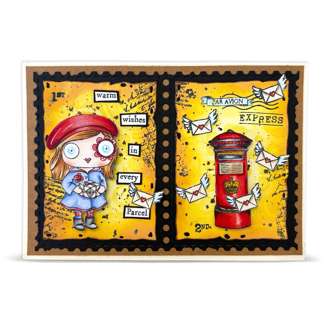 AALL & Create Stamp – Post & Ink Postal Bits leimaisinsetti A7 - Image 4