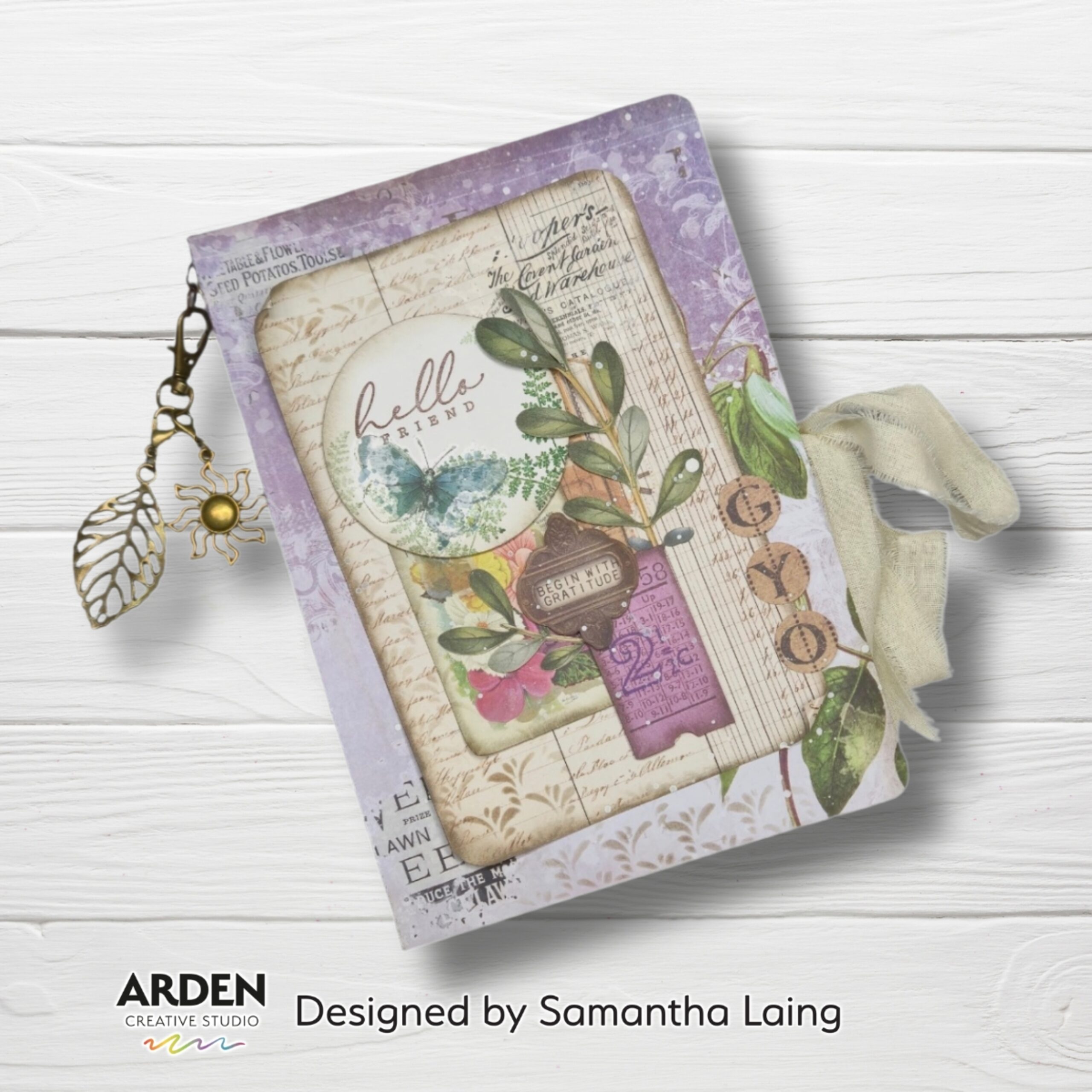 Arden Creative Studio – Vintage Makers Ledger Essentials Paper Pad paperilajitelma - Image 3