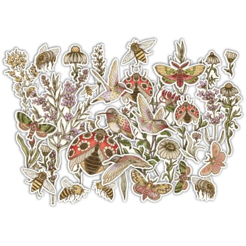 Craft Consortium – Vintage Summer Chipboard Ephemera kartonkikuvat (42 kpl)