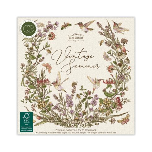 Craft Consortium Vintage Summer paperilehtiö 15cm