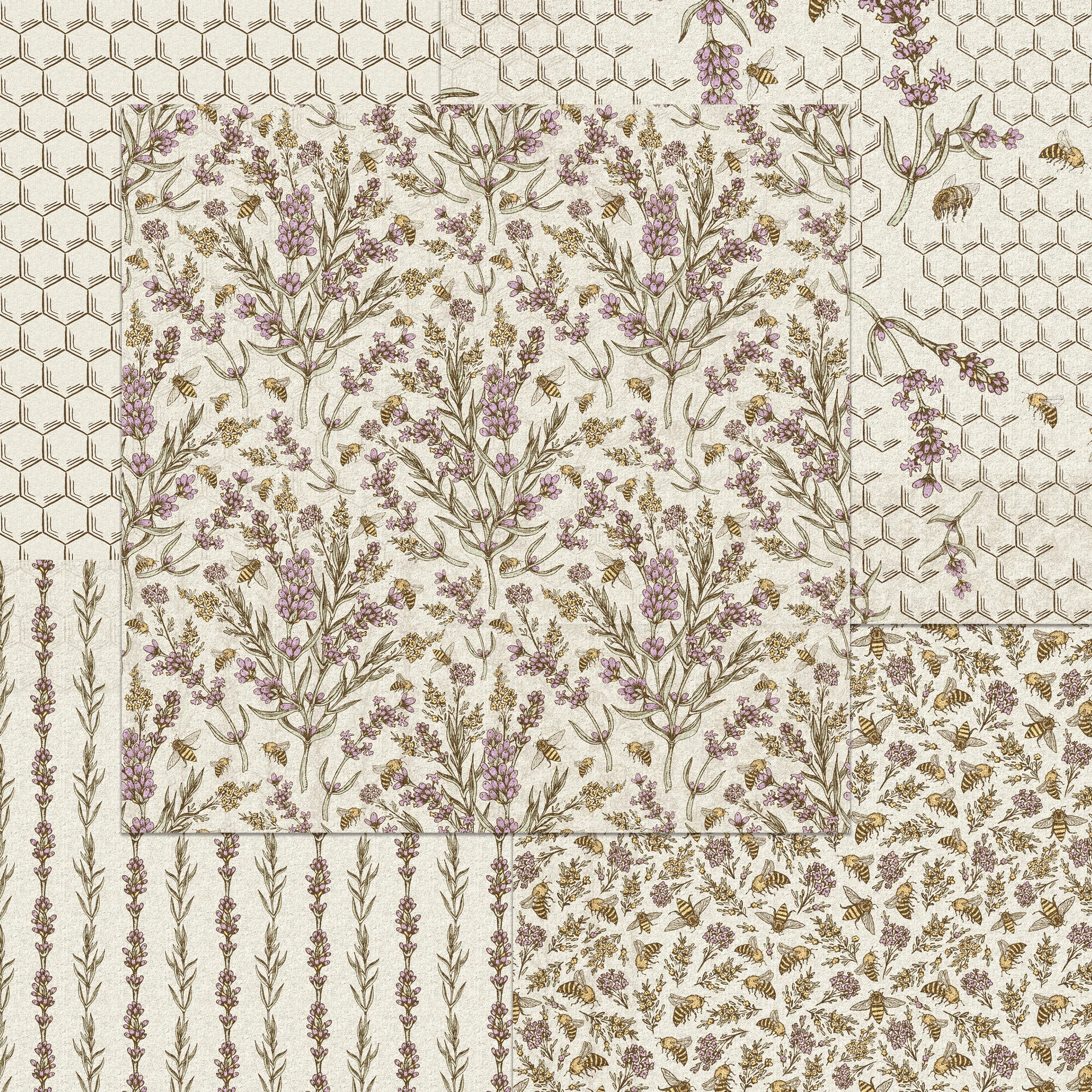 Craft Consortium – Vintage Summer paperilehtiö 15 x 15 cm - Image 2