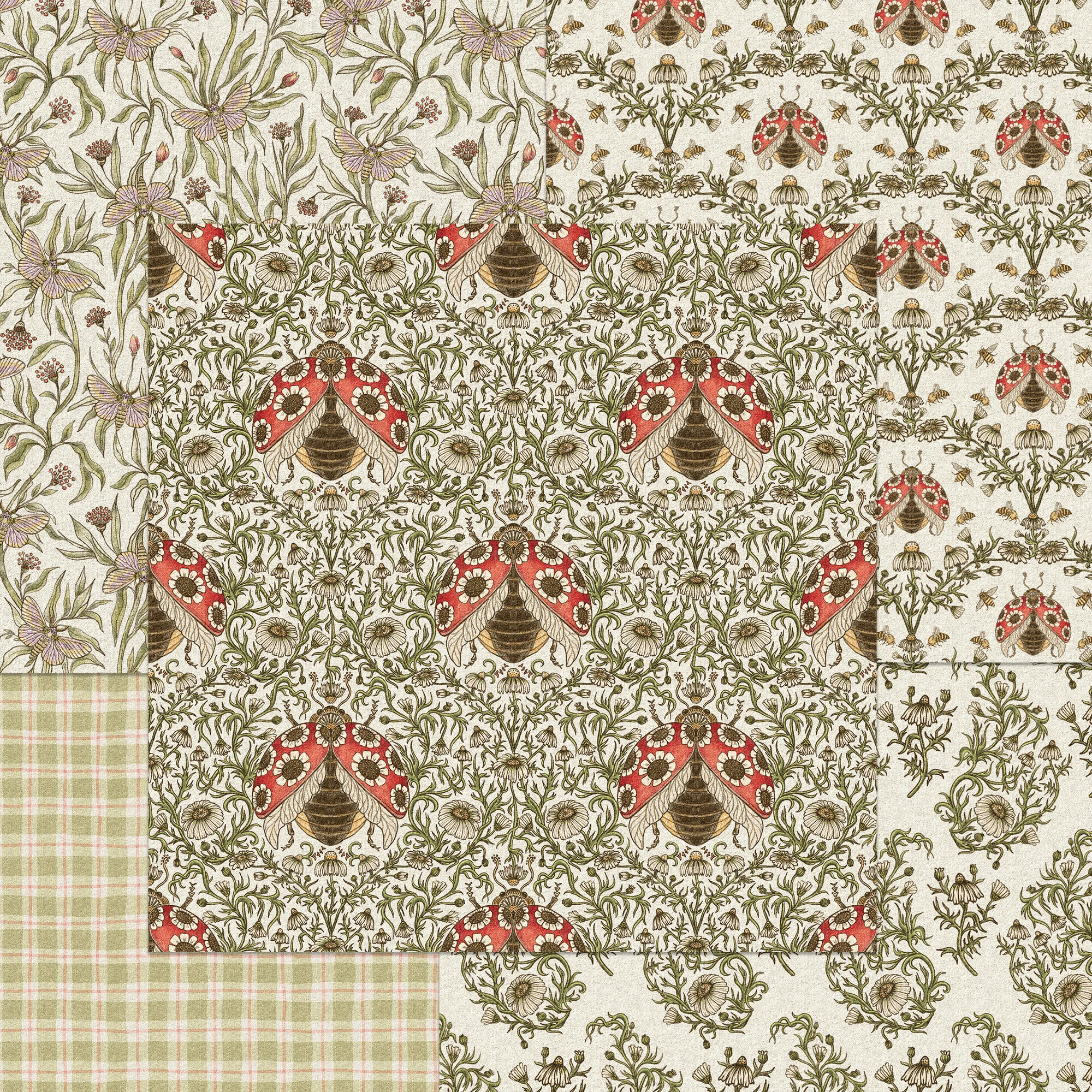 Craft Consortium – Vintage Summer paperilehtiö 15 x 15 cm - Image 3