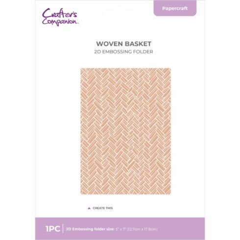 Crafter's Companion 2D kohokuviointikansio Berry Bliss WOVEN BASKET
