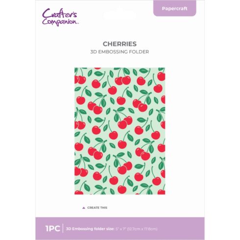 Crafter's Companion 3D kohokuviointikansio Berry Bliss CHERRIES