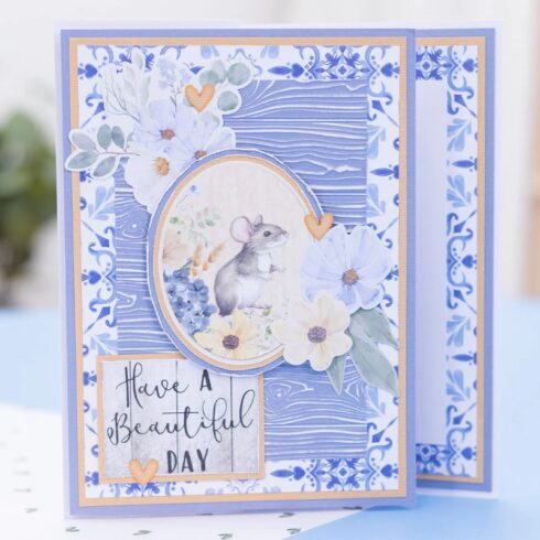Crafters Companion 3D kohokuviointikansio Wildwood Whimsy WOOD GRAIN 2