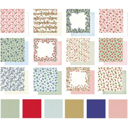 Crafters Companion Berry Bliss Linen Paper Pad lehtio pellavatekstuuri 30 x 30 cm 1