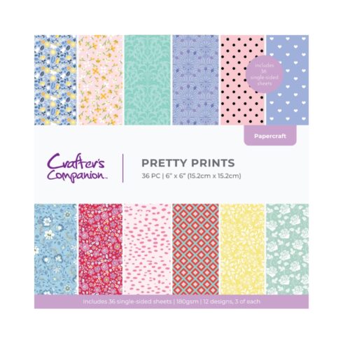 Crafter’s Companion Pretty Prints paperilehtiö 15 x 15 cm