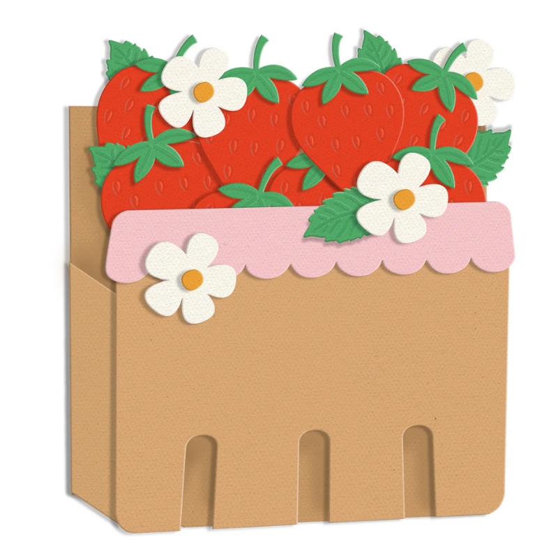 Crafter’s Companion Stencil and Die stanssi ja sapluuna – Berry Bliss BERRY BASKET - Image 8