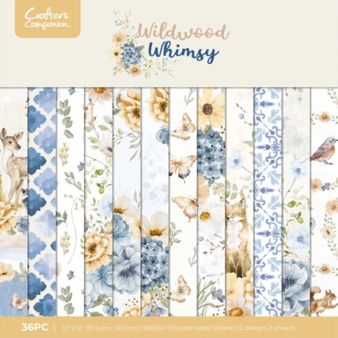 Crafter's Companion Wildwood Whimsy paperilehtiö 30 x 30 cm