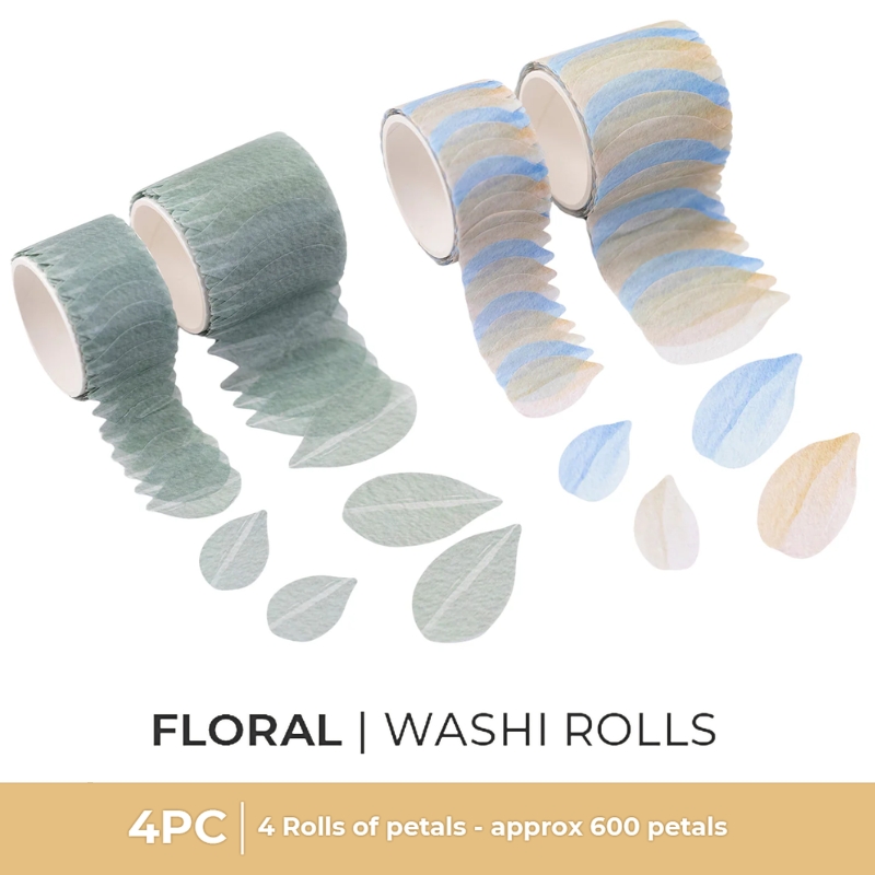 Crafter’s Companion – Wildwood Whimsy Washi Rolls Floral washitarrat (600 kpl)