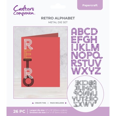 Crafter’s Companion stanssi RETRO ALPHABET