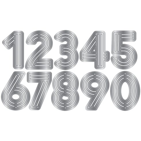 Crafters Companion stanssi RETRO NUMBERS 1