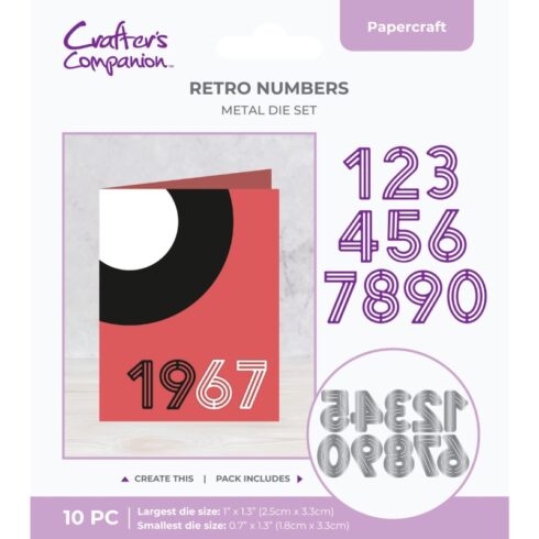 Crafter’s Companion stanssi RETRO NUMBERS